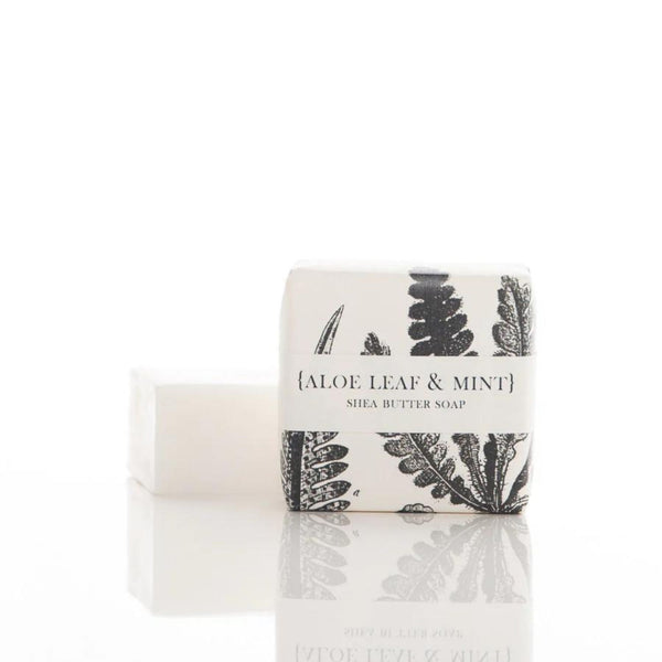 Aloe Leaf & Mint - Shea Butter Guest Bar Soap